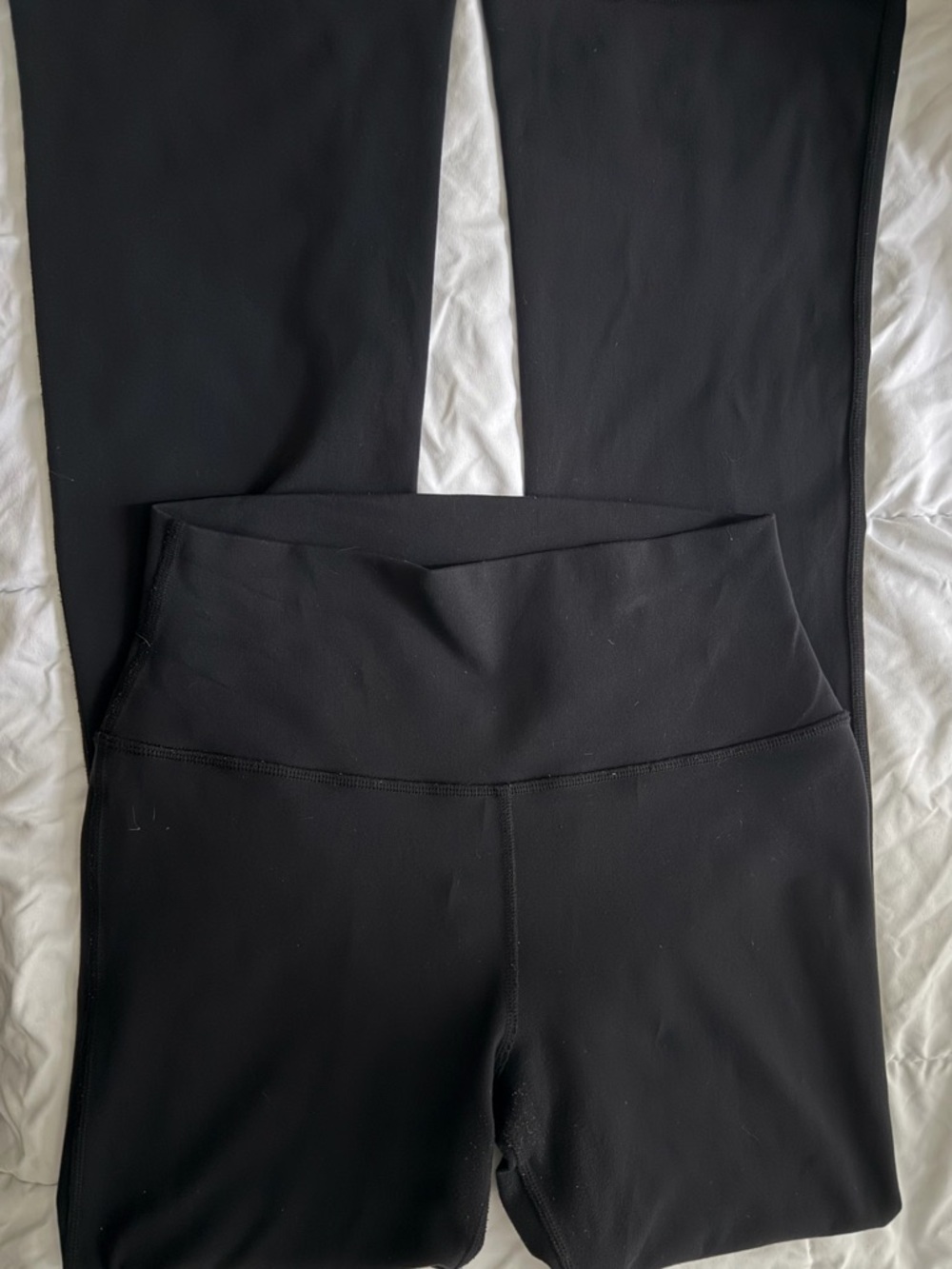 ALO Yoga High-Rise Black Leggings with Wide Waistband